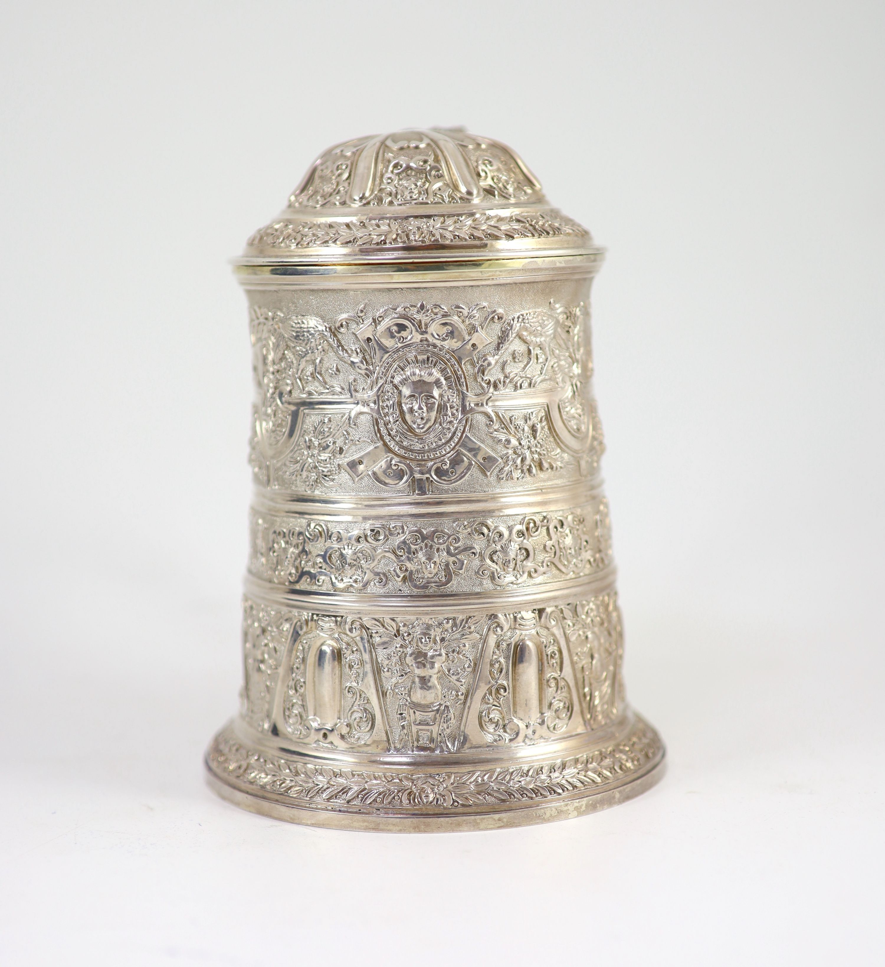 A good Victorian silver tankard, by John Samuel Hunt, (Hunt & Roskell, late Storr & Mortimer)